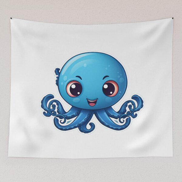 Item preview, Cute cartoon octopus designed and sold by Stickermagician.