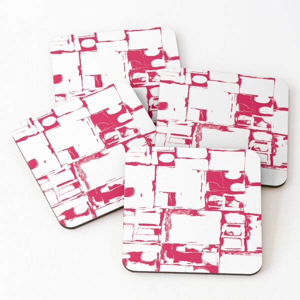 Item preview, Geometric Rectangular and Abstract Shapes in Red designed and sold by deniselynnimage.