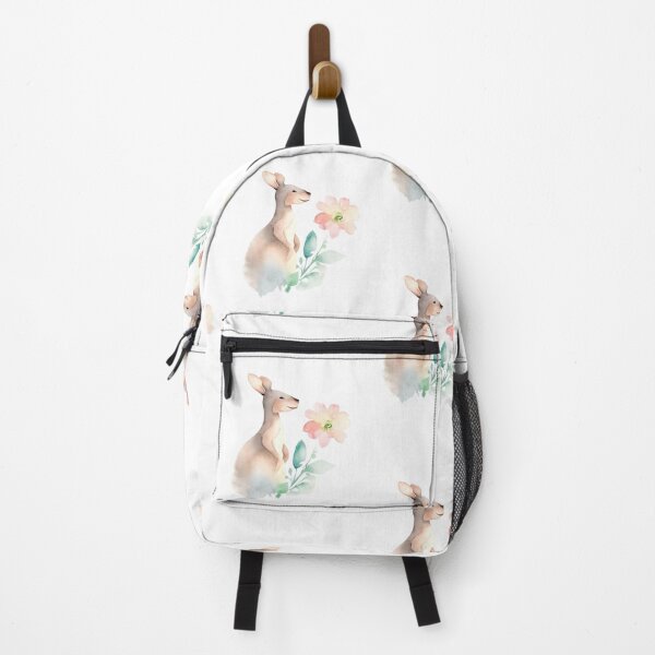 Item preview, Watercolour Kangaroo With Flower designed and sold by TeeGeeTees.