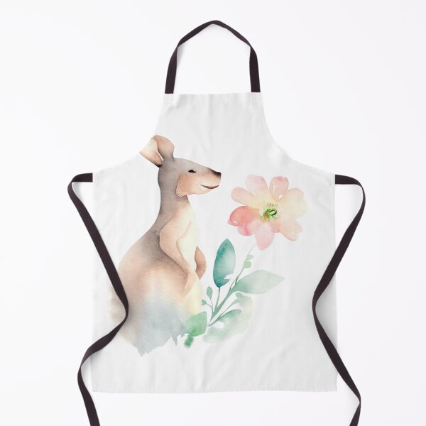 Item preview, Watercolour Kangaroo With Flower designed and sold by TeeGeeTees.