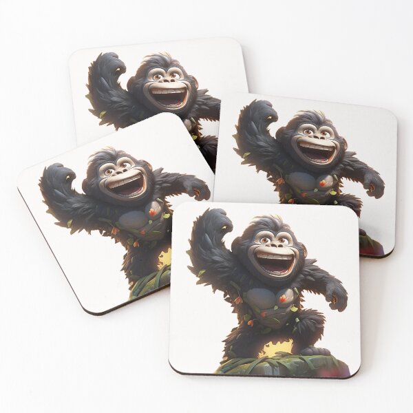 Item preview, Cute cartoon orangutans designed and sold by Stickermagician.