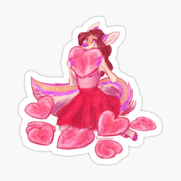 Vista previa del artículo con la obra «Corazón de gomita », diseñado y vendido por KaryDraws.