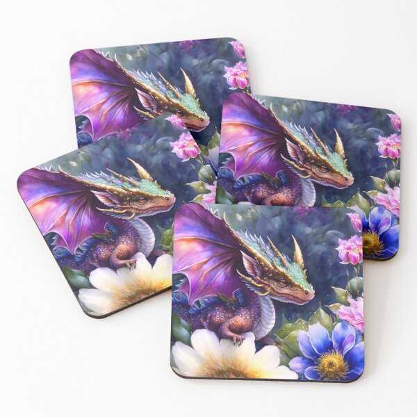Item preview, Cute little dragon in a flowers designed and sold by M-Y-A-R-T-.