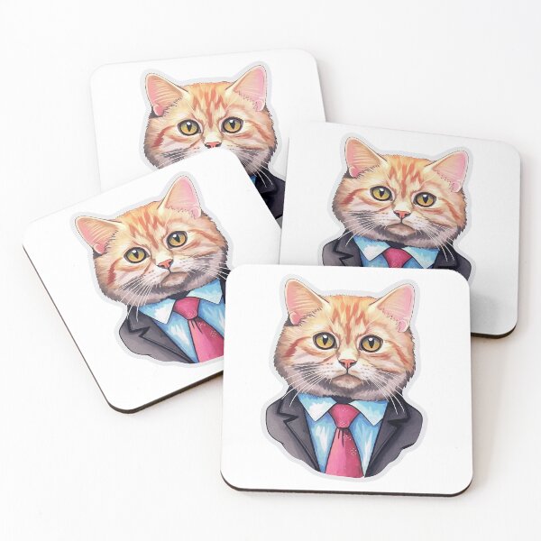 Item preview, A cat like a boss, in a suit and tie. The concept of a businessman, an executive designed and sold by ENTERBOX.