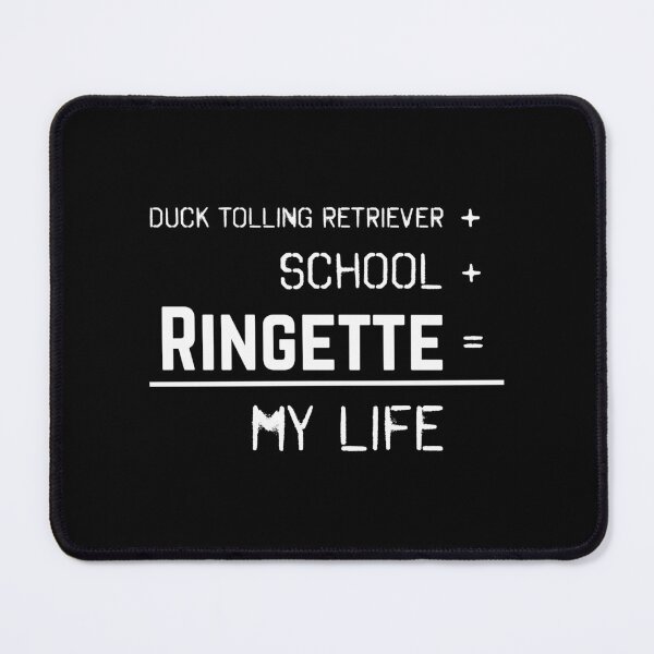 Item preview, Duck Tolling Retriever + school + Ringette = my life (white) designed and sold by EmeraldeaArt.