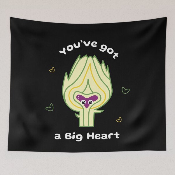 Item preview, You have Got A Big Heart Artischocke Vegan designed and sold by MooonTees.