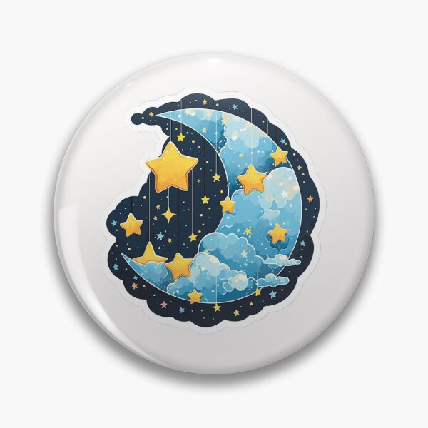 Item preview, Stars and moon designed and sold by Stickermagician.