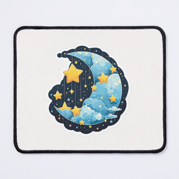 Item preview, Stars and moon designed and sold by Stickermagician.
