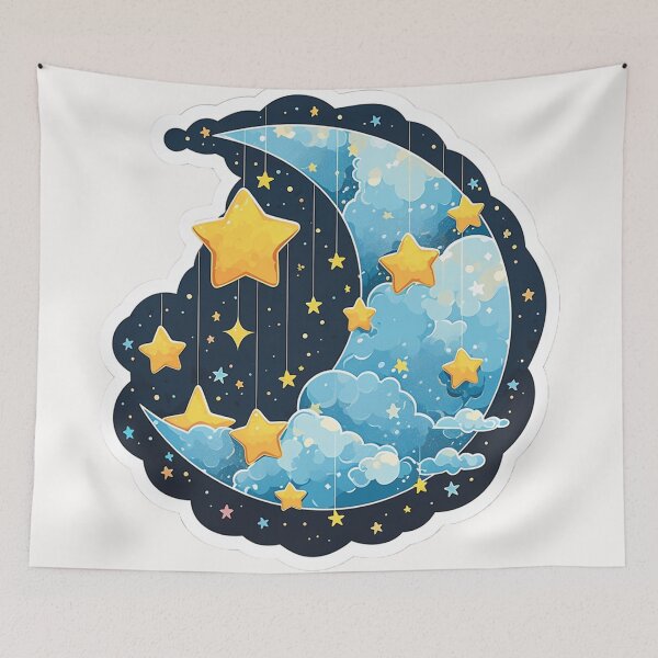 Item preview, Stars and moon designed and sold by Stickermagician.