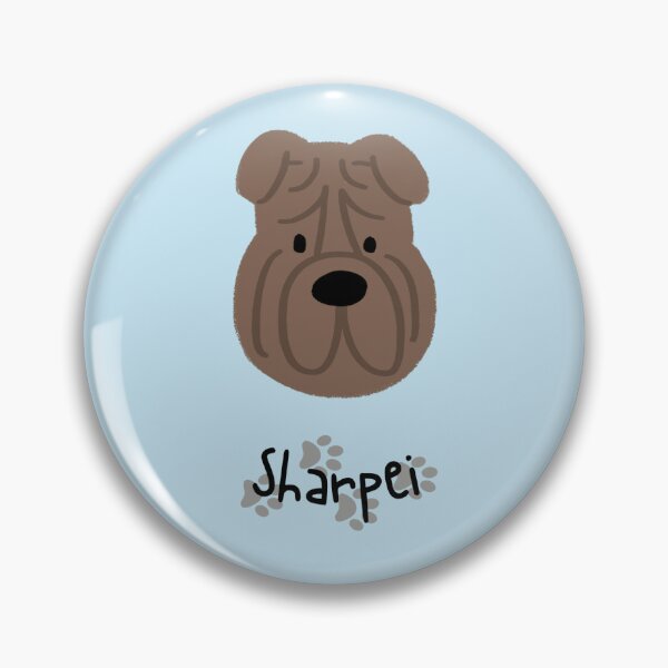 Artikelvorschau, Hund - Sharpei mit Fußabdruck entworfen und verkauft von TinyZooKeeper.