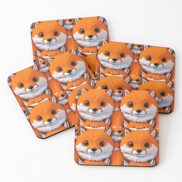 Artikelvorschau, plush fluffy toy face,baby fox entworfen und verkauft von kiyaansh16.
