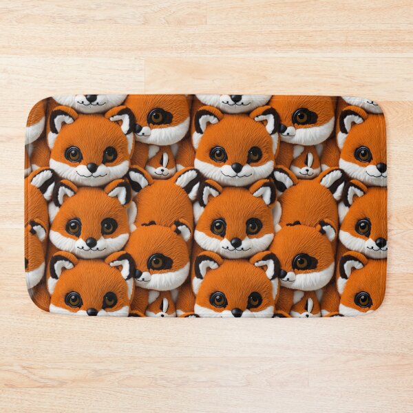 Item preview, plush fluffy toy baby fox face designed and sold by kiyaansh16.