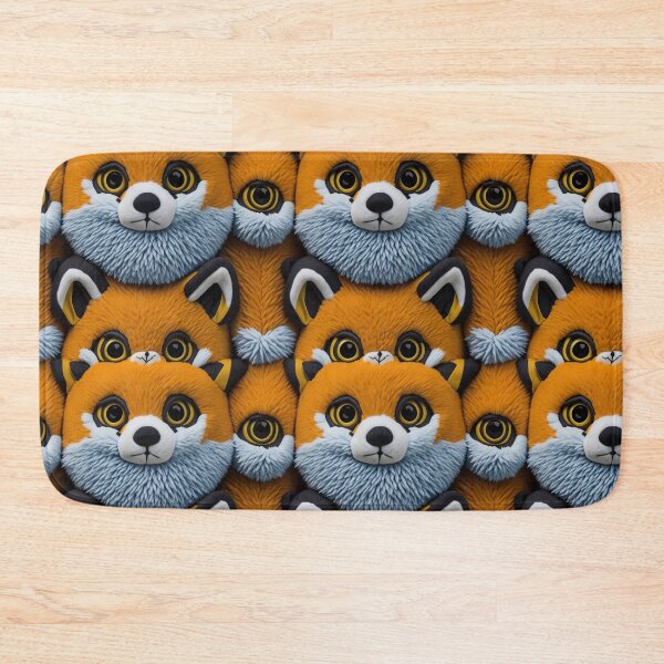 Item preview, plush fluffy toy baby fox face designed and sold by kiyaansh16.