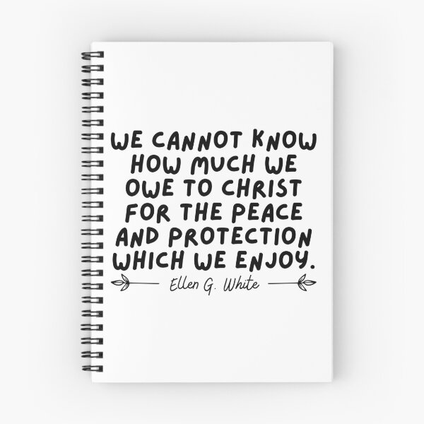 Item preview, Ellen G. White quotes about God's peace and protection - Christian motivational and inspirational message designed and sold by GraphicDream.