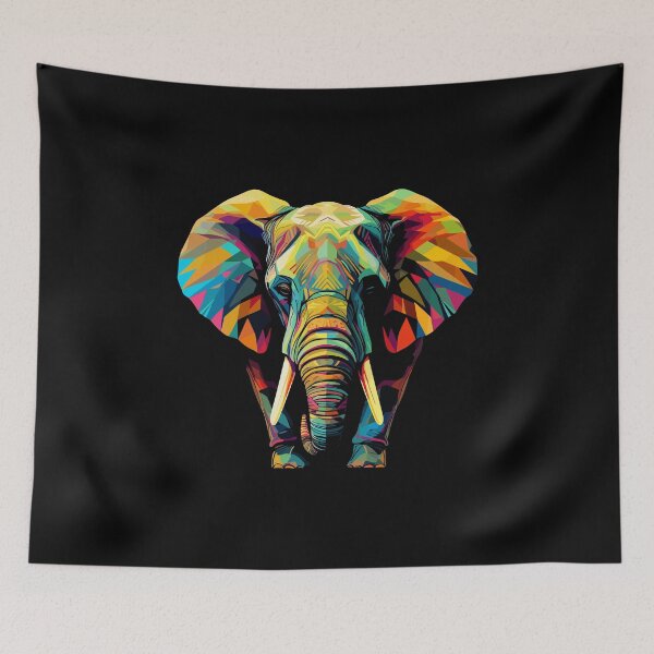 Item preview, Colorful Origami Elephant | Elephant Lovers designed and sold by DarcoDesigns.