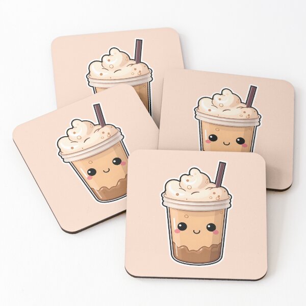 Item preview, Coffee Cuddles: Kawaii "Ice Coffee Float" designed and sold by HIKARI Creations.