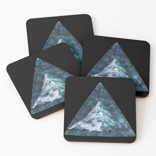 Item preview, Cute snowy emerald mountain peak designed and sold by floofrealm.