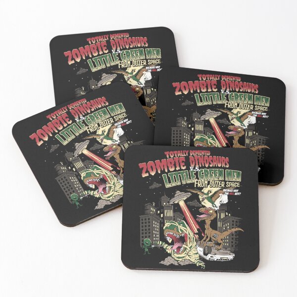 Item preview, Zombie Dinosaurs v.s. Little Green Men designed and sold by Nerd Shizzle.