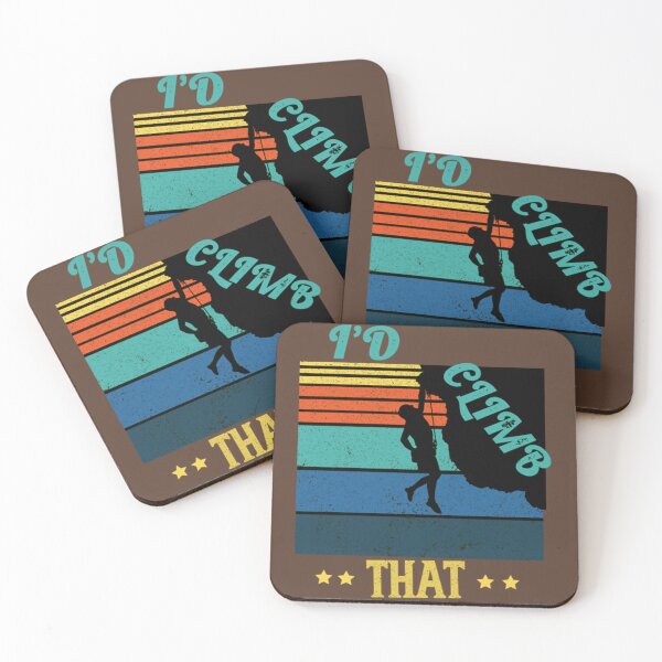 Item preview, Id climb that,RETRO VINTAGE Climbing Adventure Gift  designed and sold by ToomeyTrevor.