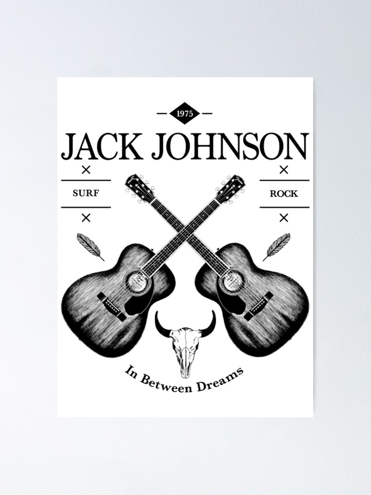 Jack Johnson Acoustic Guitar Vintage Logo