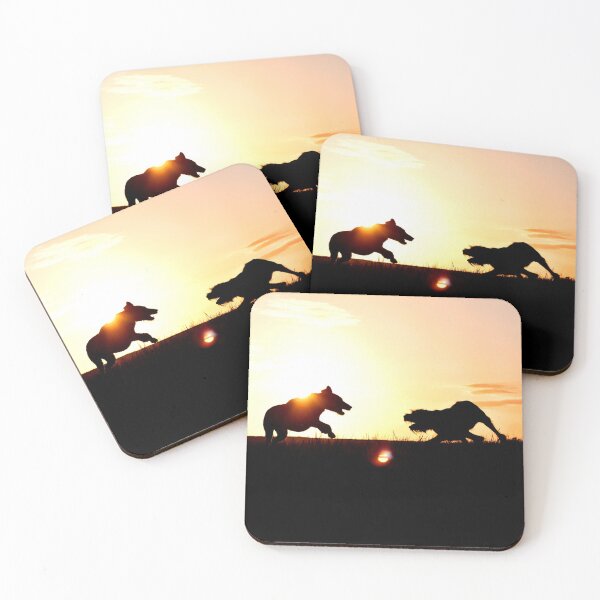 Item preview, Italian Spinone Sunset Playtime designed and sold by FOLK ART FUSION by heidiannemorris.