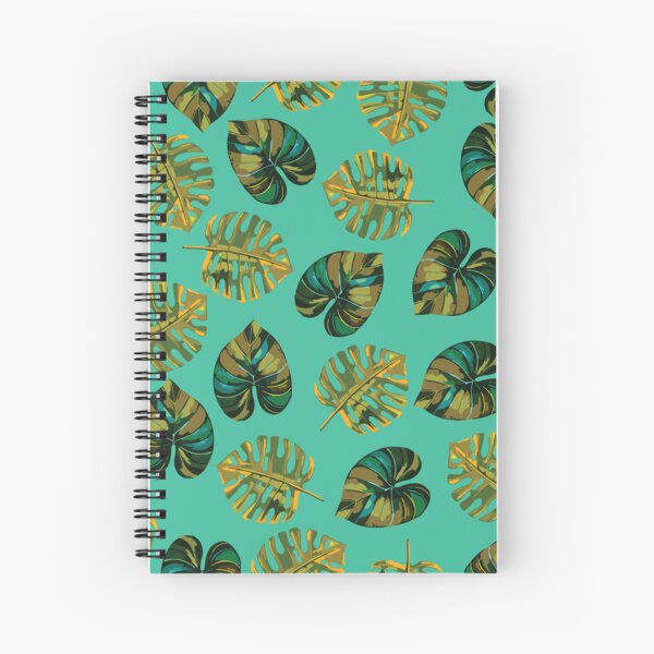 Colourful Monstera Spiral Notebook