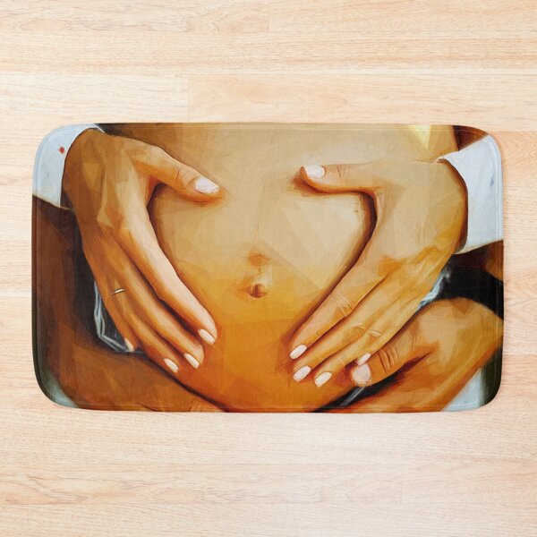 Item preview, Loving hands of pregnancy. Image created using geometric shapes designed and sold by EdgyEdgeArt.