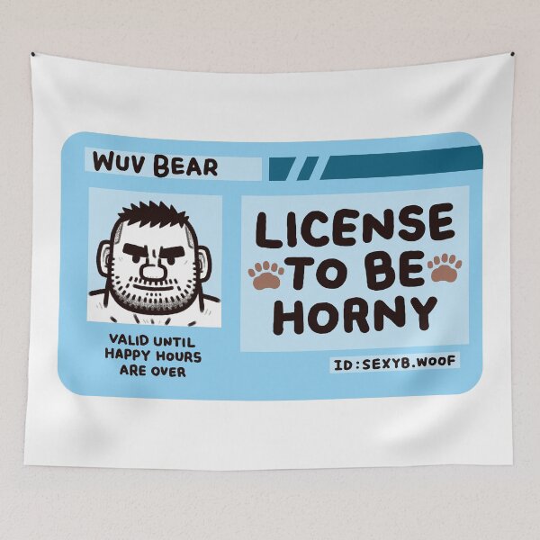Item preview, Licence to Be Horny designed and sold by SEXYB WOOF.