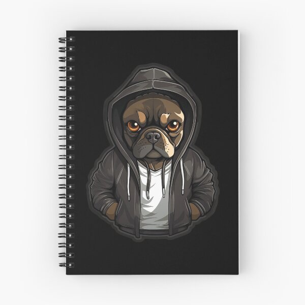 Aperçu de l'œuvre Bouledogue français cool dans des vêtements décontractés créée et vendue par Sidewayanimals.