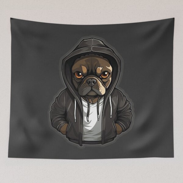 Item preview, Cool French Bulldog in casual clothing designed and sold by Sidewayanimals.