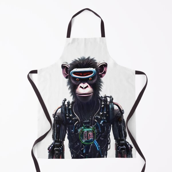 Item preview, Cyberpunk sci-fi monkey with futuristic gear designed and sold by ArthurVandelay.