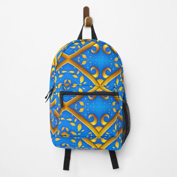 Item preview, Gold Leaf on Blue Pattern designed and sold by artbymurray.