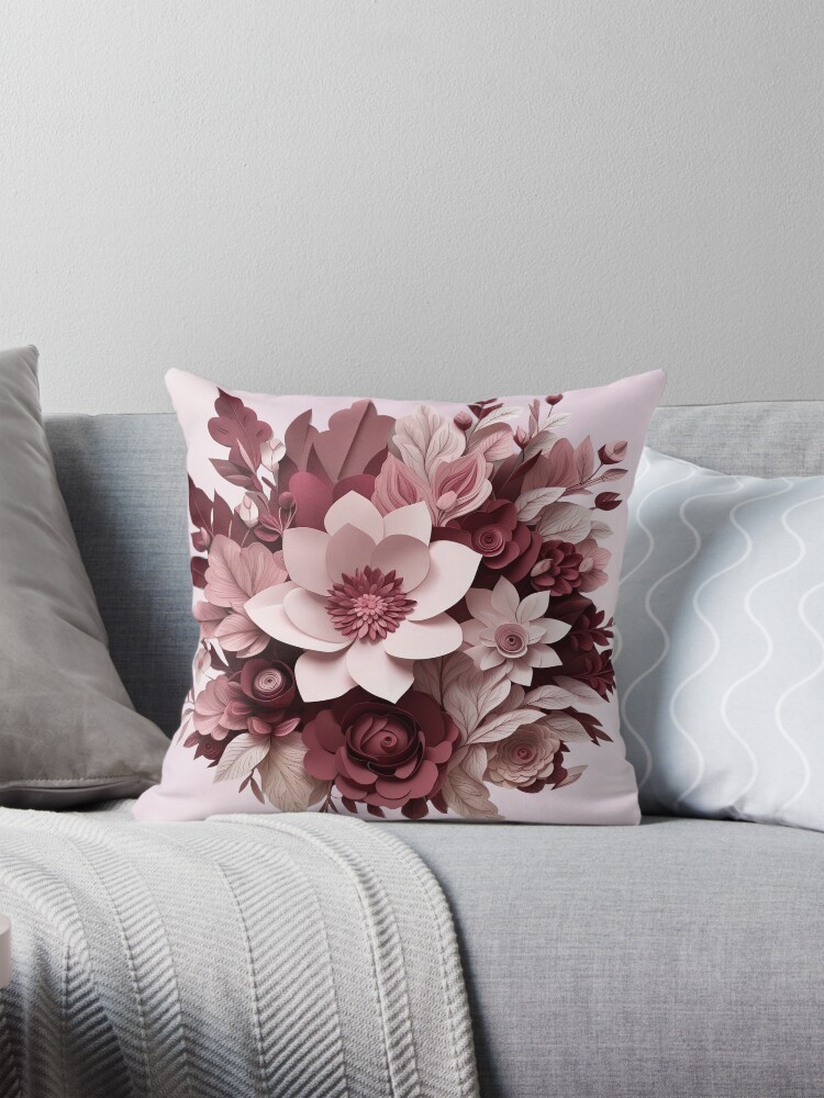 3d flower cushion best sale