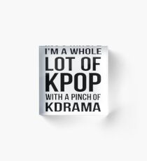 A LOT OF KPOP - WHITE Acrylic Block