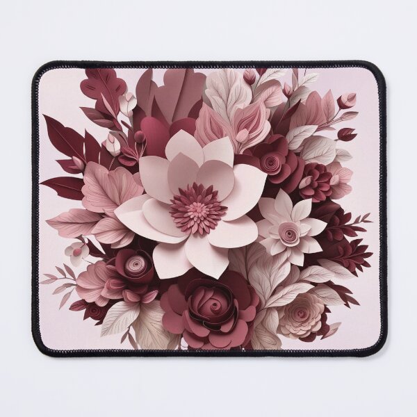 Item preview, 3D Burgundy and Dusty Pink Flowers designed and sold by chantahlia.