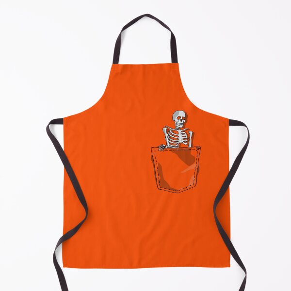 Item preview, Skeleton in my Pocket - Halloween Orange Pocket Design designed and sold by Fun Funky Designs.