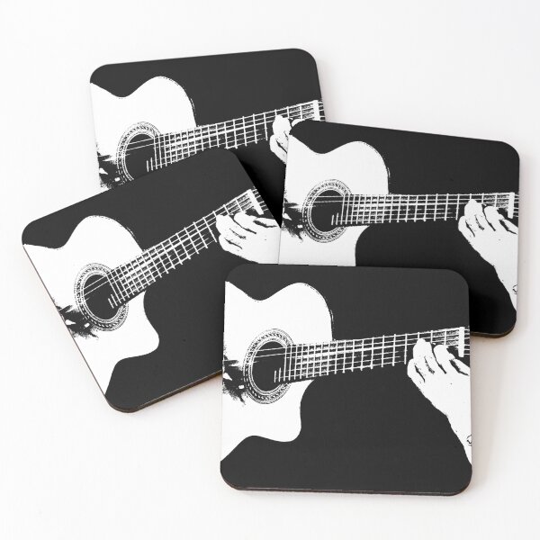 Item preview, Guitar player noir graphic designed and sold by DFLC Prints.