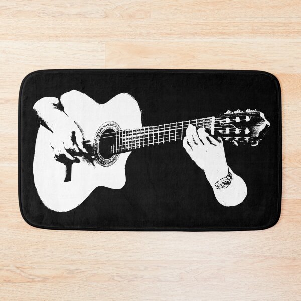 Item preview, Guitar player noir graphic designed and sold by DFLC Prints.
