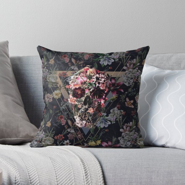 New Skull Throw Pillow