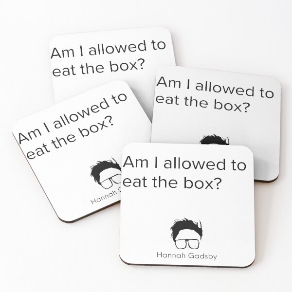Item preview, Hannah Gadsby box joke (dark) designed and sold by dragonlisperer.