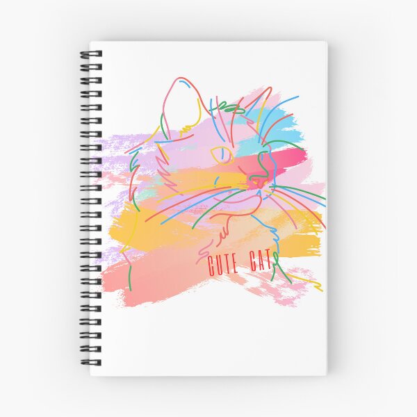 Item preview, A cat with colorful background designed and sold by Cherrydsnshop.