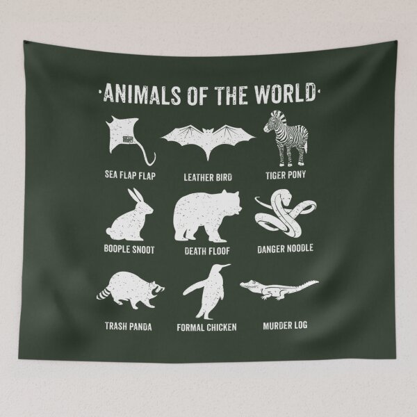 Item preview, Simple Vintage Humor Funny Rare Animals of the World   	 designed and sold by uxwmntib22.