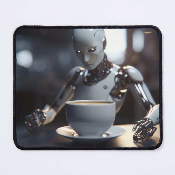 Item preview, robot eating soup designed and sold by EdicionesJML.