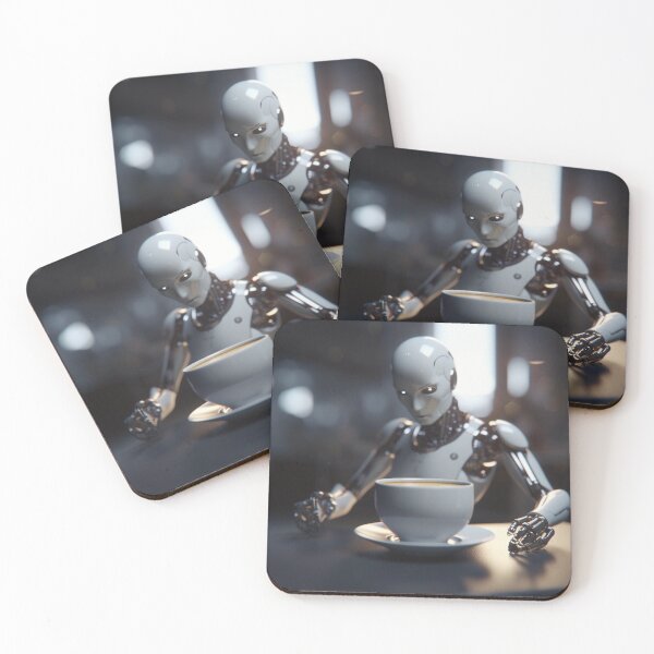 Item preview, robot eating soup designed and sold by EdicionesJML.