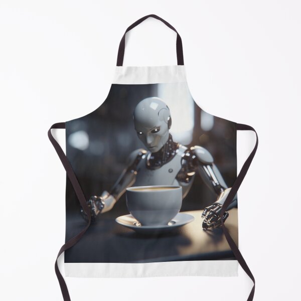 Item preview, robot eating soup designed and sold by EdicionesJML.