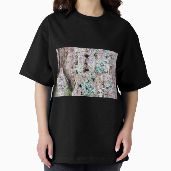 Scots Pine with Lichen Oversized T-Shirt