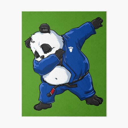 Brazilian Jiu Jitsu Panda Dabbing in a Gi and Black Belt BJJ | Socks