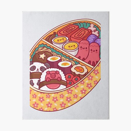 Cute Bento Box Art Board Print for Sale by chaoscorgi