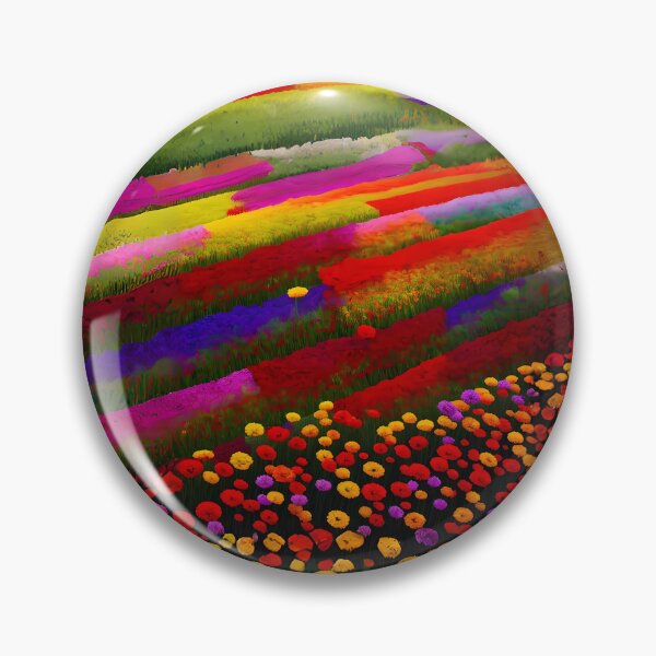 Item preview, Abstract painting of a flower field designed and sold by ArthurVandelay.