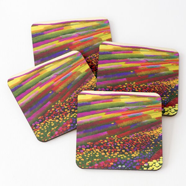 Item preview, Abstract painting of a flower field designed and sold by ArthurVandelay.